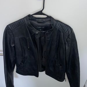Simple  leather jacket